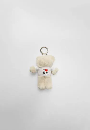 I LOVE NY BEAR CHARM KEY RING