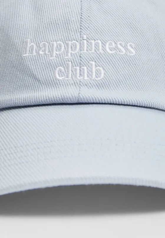 Кепка с надписью Happiness club