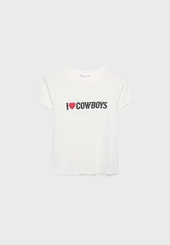 Футболка с принтом I love Cowboys